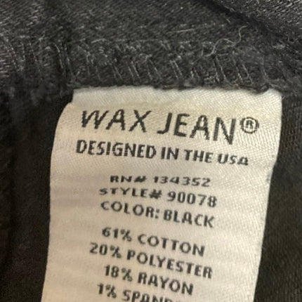Wax Jean Women's Black Sleeveless Denim Jean Romper Overalls Shorts Size M