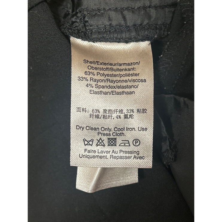 DKNY Women's Black Mid Rise Straight Leg Career Office Trousers Dress Pants Sz 2