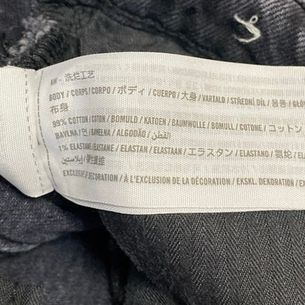 Abercrombie & Fitch The Dad High Rise Women's Black Distressed Denim Jeans Sz 27