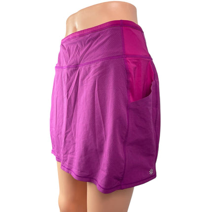 Athleta Action Women's Purple High Waist Pockets Mini Athletic Skort Short Sz S