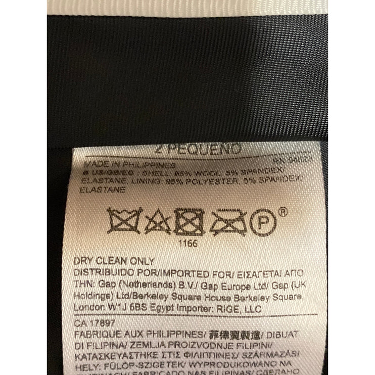 Banana Republic Harper Women's Black Mid Rise Straight Trousers Dress Pants Sz 2