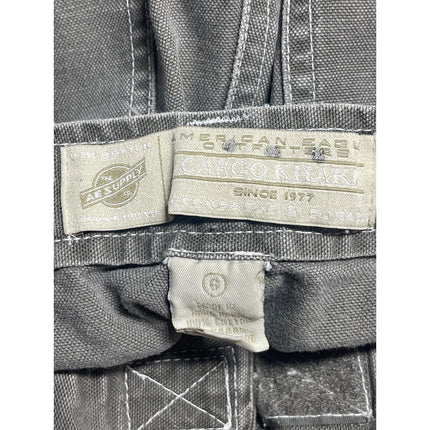 American Eagle Outfitters Women's Gray High Rise Straight Cargo Trousers Pants 6
