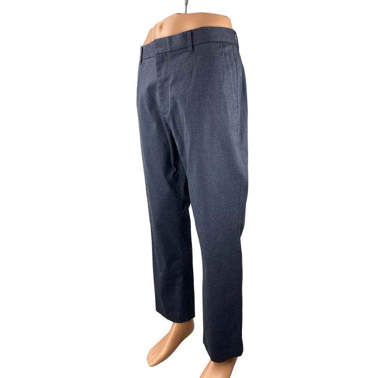 Bonobos Monday Men's Navy Blue Straight Mid Rise Dress Trousers Pants Size 35