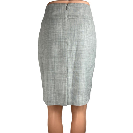 Express Design Studio Gray Straight Pencil Knee Length Career Office Skirt Sz 2