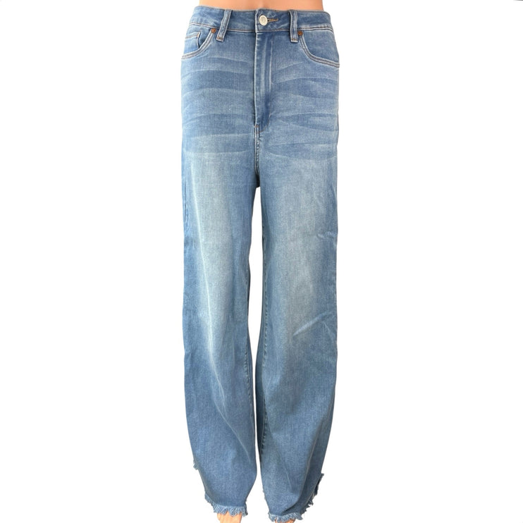 Blank NYC Women's Blue High Rise Franklin Ribcage Wide Leg Denim Jeans Size 29