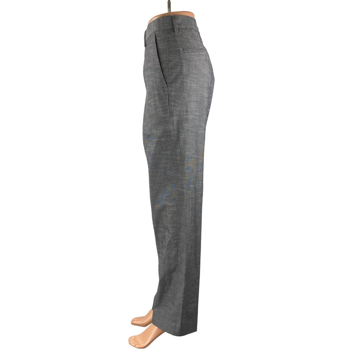 Express Women's Gray High Rise Straight Wide Leg Trousers Dress Pants Size 31X32