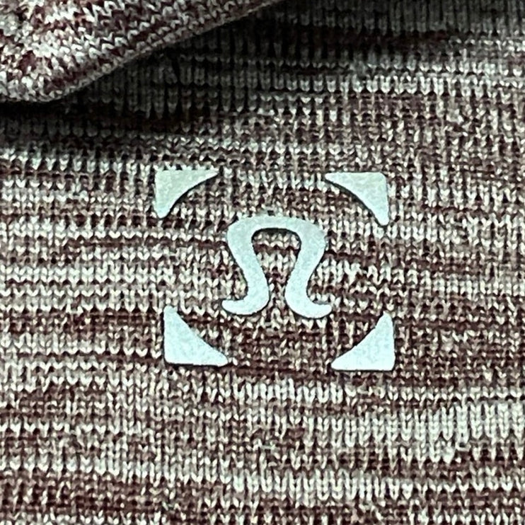 Lululemon Metal Vent Tech Heather Maroon Short Sleeve Athletic Tee T-shirt Top M
