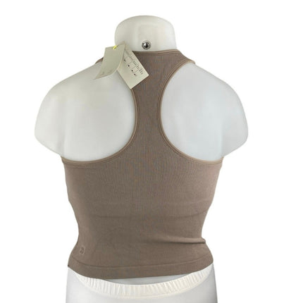 NEW All in Motion Olive Green Sleeveless Racerback Activewear Crop Tank Top XXL