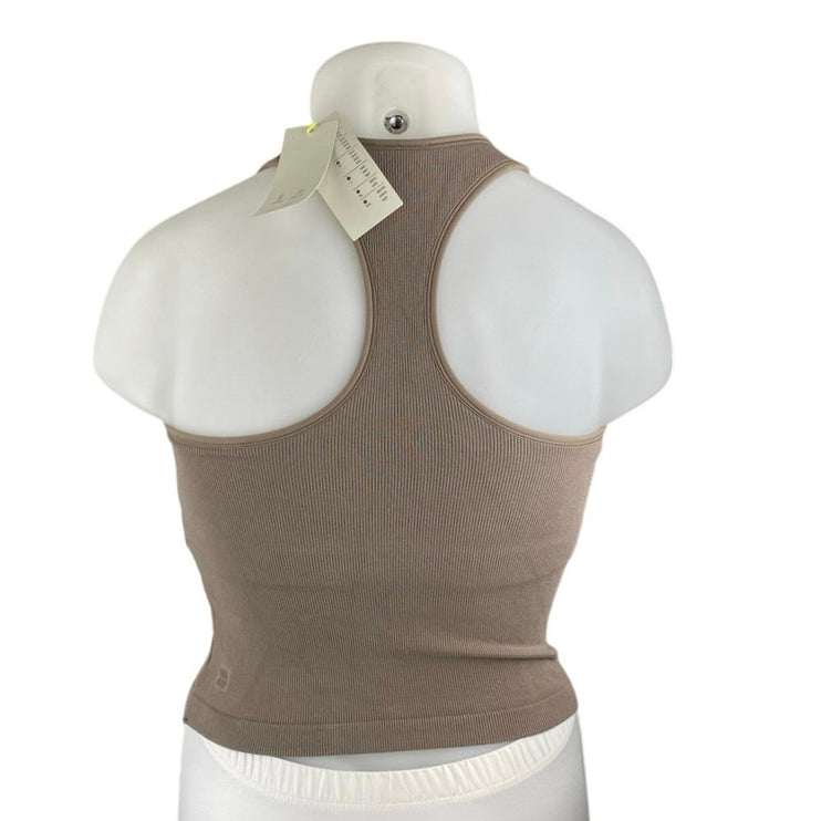 NEW All in Motion Olive Green Sleeveless Racerback Activewear Crop Tank Top XXL