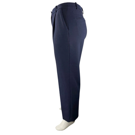 Banana Republic Womens Navy Blue High Rise Straight Trousers Dress Pants Size 12