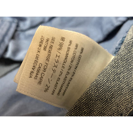 J.Crew Stretch Men's Blue Cotton Mid Rise Slim Straight Chino Bermuda Shorts 33