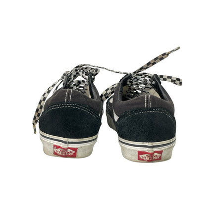 Vans Women's Black Lace Up Low Top Skate Skateboarding Sneakers Shoes Size 7.5