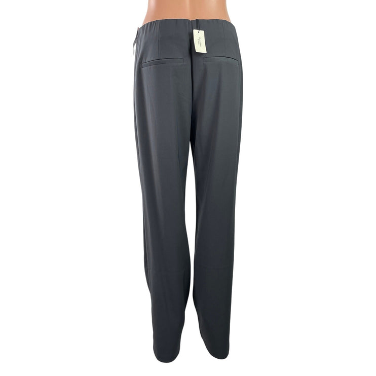 NEW Abercrombie & Fitch Quinn Gray Pleated High Rise Straight Leg Dress Pants 29