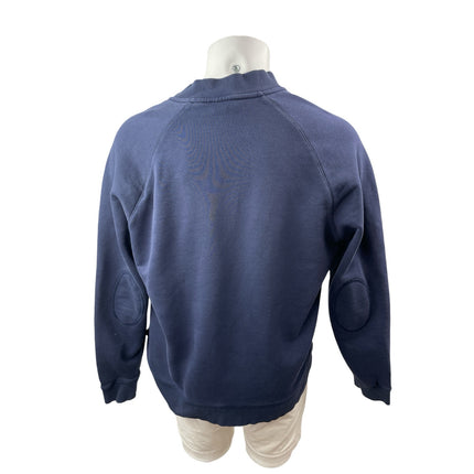 Ted Baker Men's Navy Blue Mock Neck Long Sleeve Henley Sweater Sweatshirt Top 6