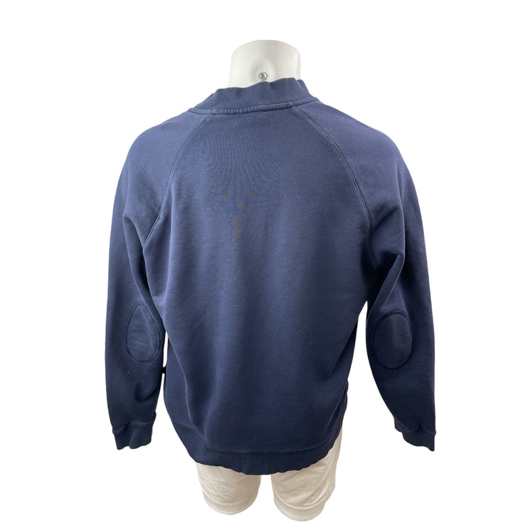 Ted Baker Men's Navy Blue Mock Neck Long Sleeve Henley Sweater Sweatshirt Top 6