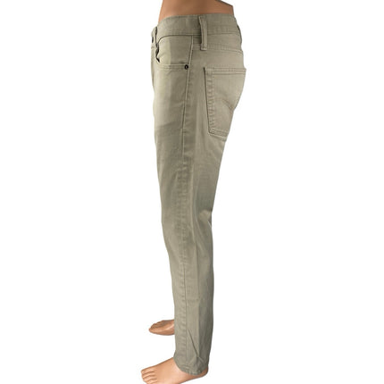 Levi's 513 Men's Beige Khaki Mid Rise Skinny Leg Slim Fit Denim Jeans Pants 32