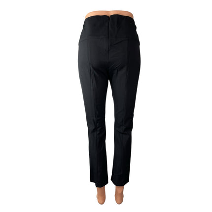 Veronica Beard Women's Black High Rise Slim Straight Trousers Dress Pants Size 8