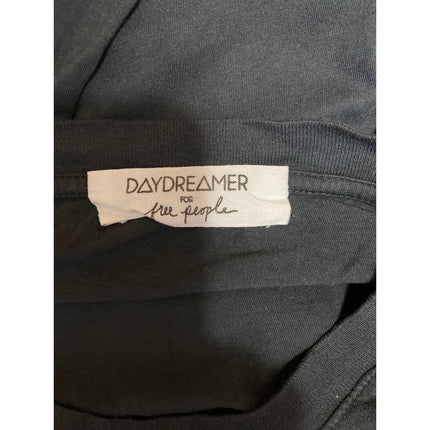 Free People Daydreamer Rolling Stones Black Leopard Tongue Tee T-shirtTop Sz XS