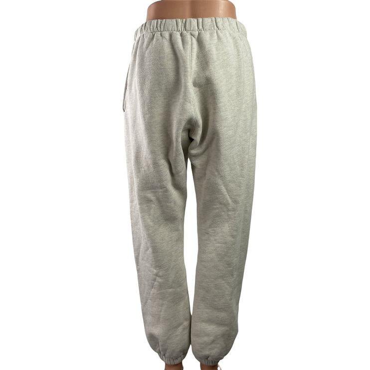 Madhappy Womens Beige Elastostic Waist Tapered Leg Lounge Jogger Sweat Pants M