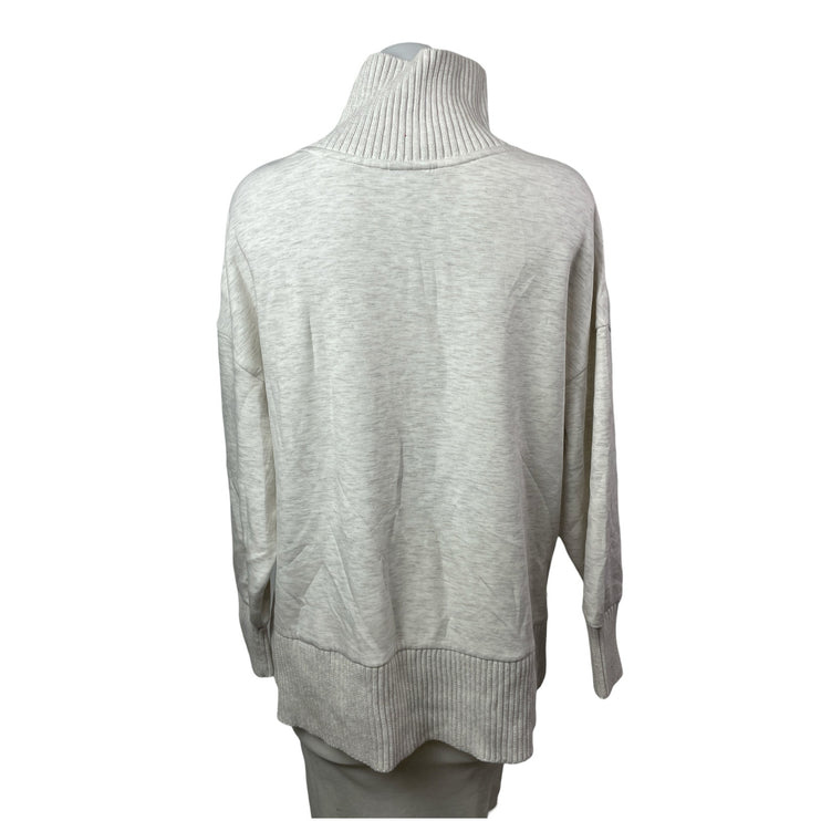 Varley Barker Women's Ribbed High Neck Long Sleeve Sweatshirt Sweater Top Sz XS