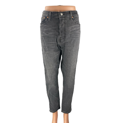 Levi's Women's Gray High Waisted Wedgie Skinny Straight Denim Jeans Pants Sz 32