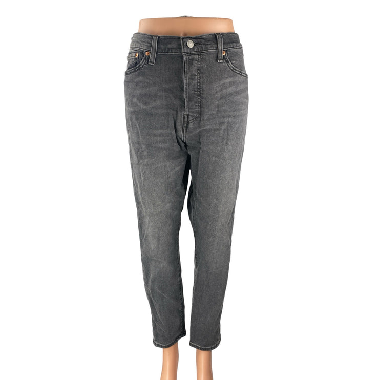 Levi's Women's Gray High Waisted Wedgie Skinny Straight Denim Jeans Pants Sz 32