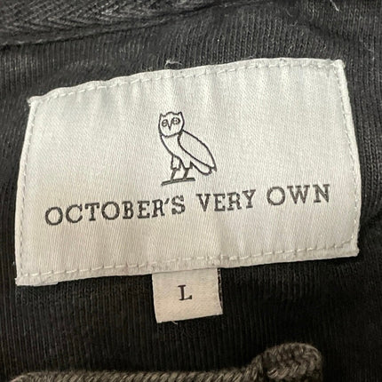 OVO October's Very Own Women's Black Washed Hoodie Hooded Sweatshirt Top Size L