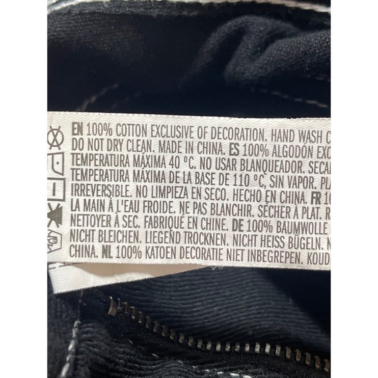 Forever 21 Women's Black High Rise Utility Straight Leg Cargo Denim Jeans Size S