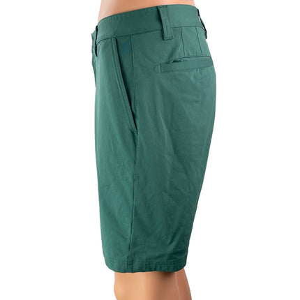 RHONE Men's Green High Waisted Flat Front Casual Golf Chino Khaki Shorts Size S