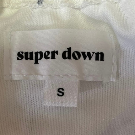 Revolve x Superdown White Black Grid Cutout Waist Mini Bodycon Dress Size S