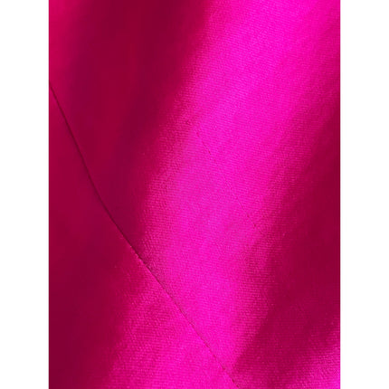 Skies are Blue Pink Silk Satin Double Breasted Long Sleeve Blazer Mini Dress M