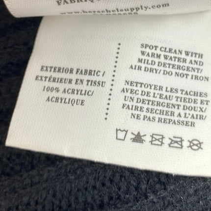 Hershel Supply Co. Sepp Women's Black Rib Knit Pom Pom Beanie Cap Hat One Size