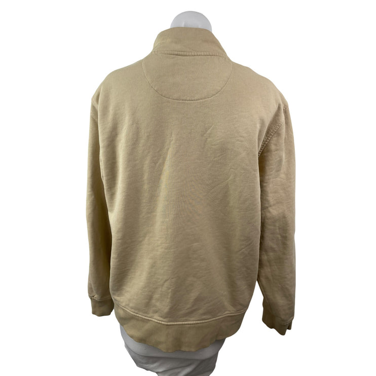 Country Road Women's Beige Stand Collar Long Sleeve Sweater Sweatshirt Top Sz XL