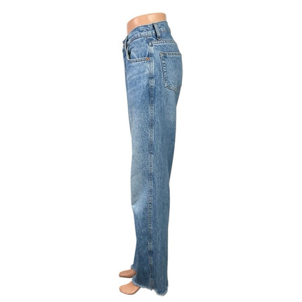 Reformation Val 90s Mid Rise Straight Leg Women's Blue Denim Jeans Size 25