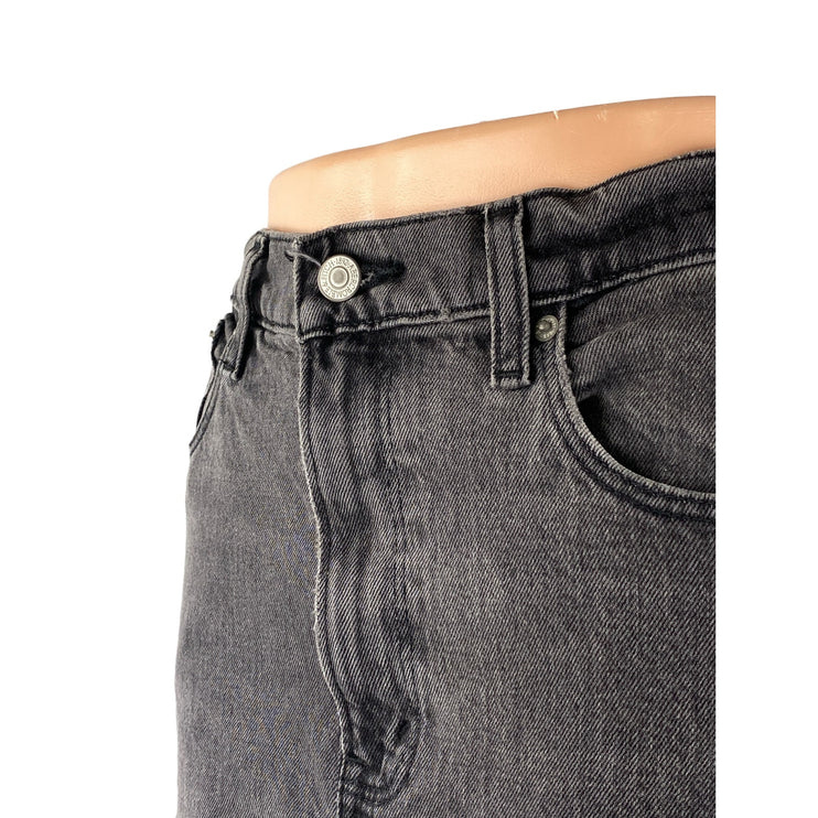 Abercrombie & Fitch The 90s Straight Ultra High Rise Black Denim Jeans Size 27