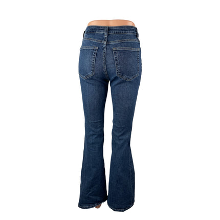 H&M Women's Blue Mid Rise Flared Y2k Bootcut Bell Bottom Denim Jeans Size 4