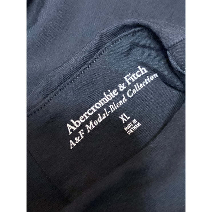 Abercrombie & Fitch Womens Black Sleeveless Ruched Mock Neck Crop Tank Top Sz XL