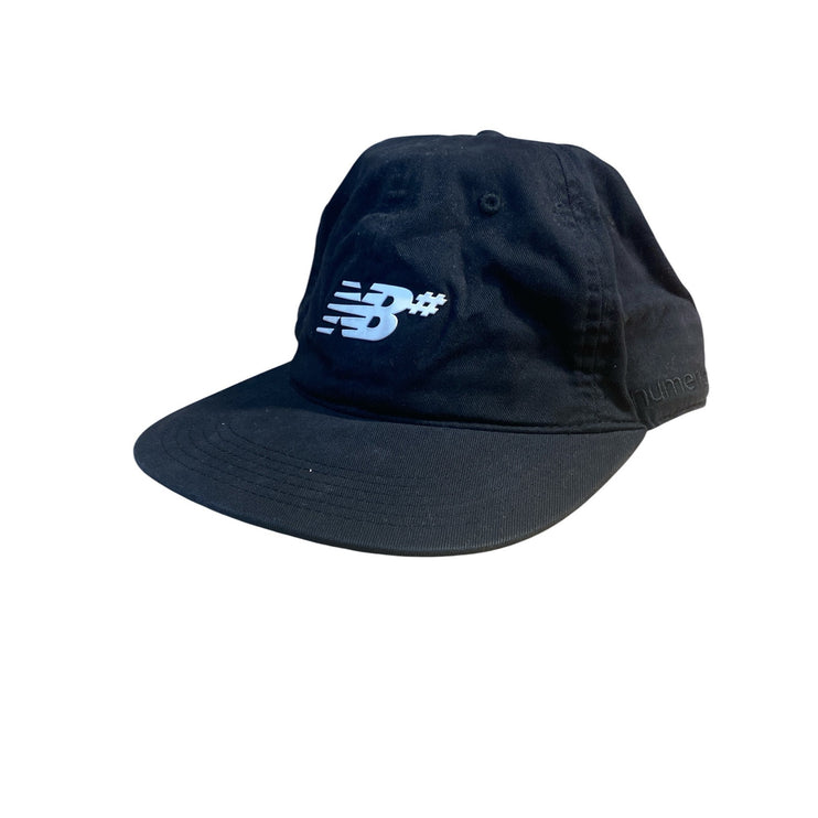 New Balance Numeric # 6 Black Adjustable Panel Snapback Trucker Hat Cap One Size