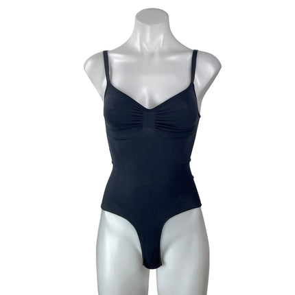 Skims Women's Black Bustier Sleeveless Open Back Cami Tank Bodysuit Top Size S
