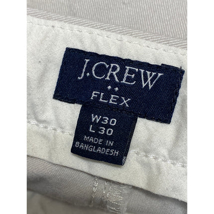 J.Crew Women's Off-White High Waisted Straight Leg Chino Khaki Trousers Pants 30