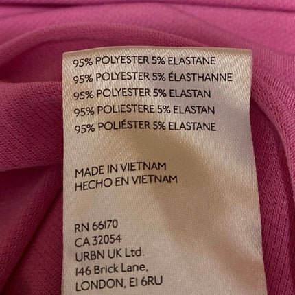 Urban Outfitters Women's Pink Strapless Sleeveless Asymmetric Bandeau Tube Top M