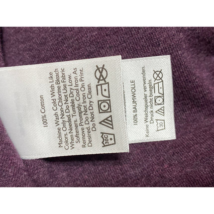 Eddie Bauer Women's Purple Cotton Crew Neck Long Sleeve Pullover Sweater Top M