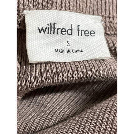 Aritzia Wilfred Free Women's Gray High Rise Office Mini Straight Pencil Skirt S