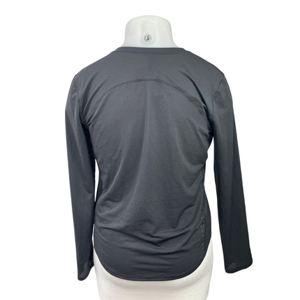 Lululemon Women's Black Long Sleeve Athletic Activewear Tee T-shirt Top Size 10