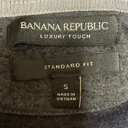 Banana Republic Luxury Touch Navy Blue Standard Fit Collared Polo Shirts Top S