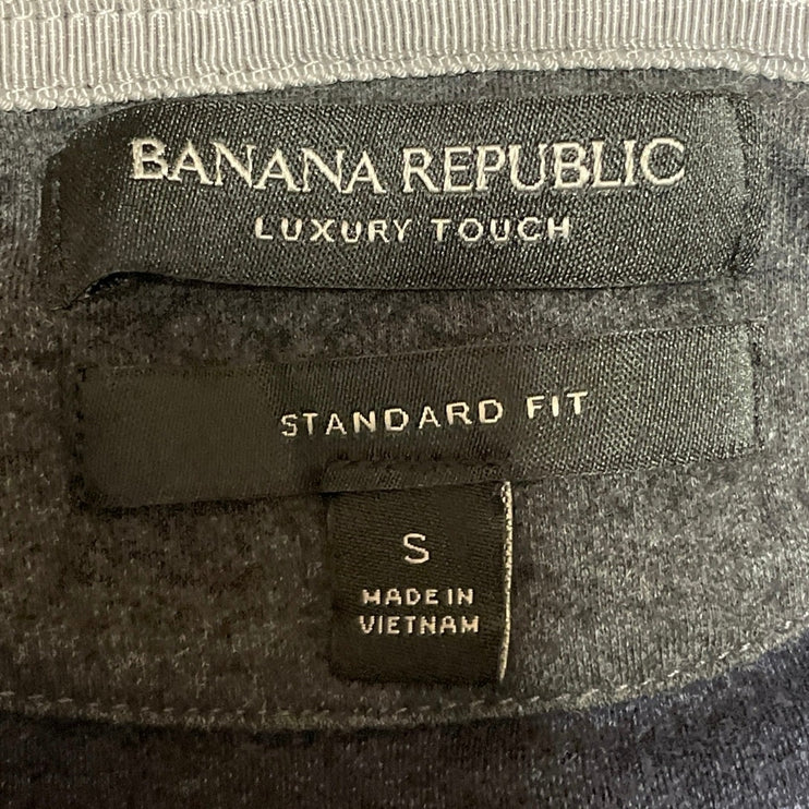 Banana Republic Luxury Touch Navy Blue Standard Fit Collared Polo Shirts Top S