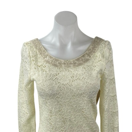 NEW Ralph Lauren Denim & Supply White Floral Lace Embroidered Mini Shift Dress M