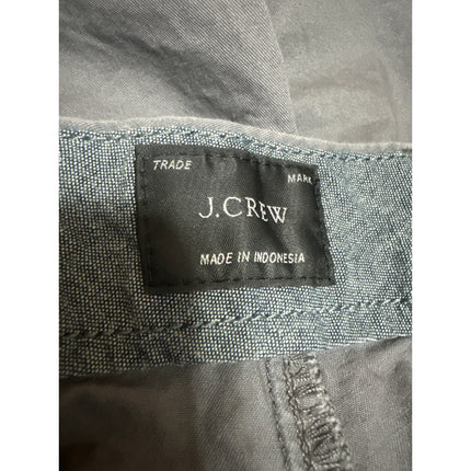 J.Crew Men's Gray Flat Front Mid Rise Casual Chino Khaki Bermuda Shorts Size L