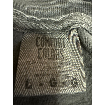 Comfort Colors Men's Gray Crew Neck Long Sleeve Graphic Sweatshirt Sweater Top L