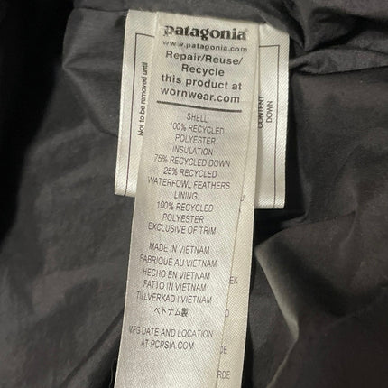 Patagonia Jackson Glacier Black Long Sleeves Hooded Parka Puffer Coat Jacket M